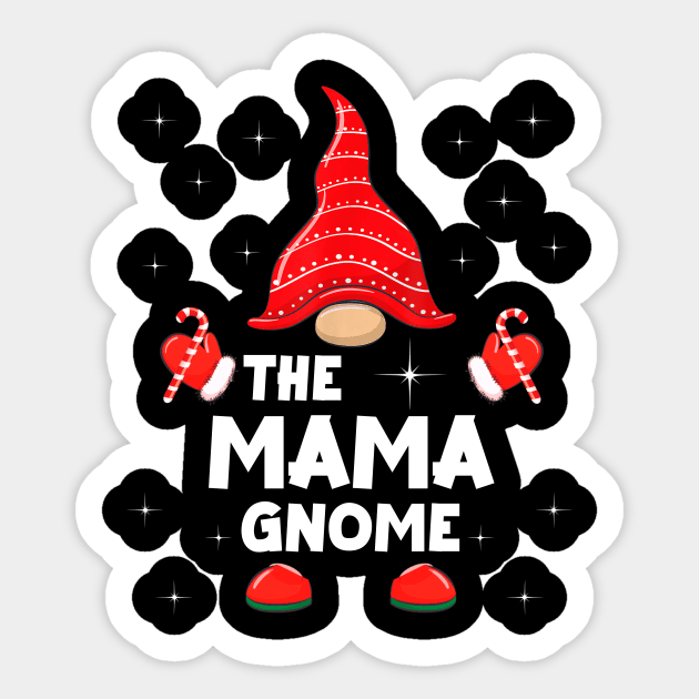 The Mama Gnome Matching Family Christmas Pajama Sticker by Foatui